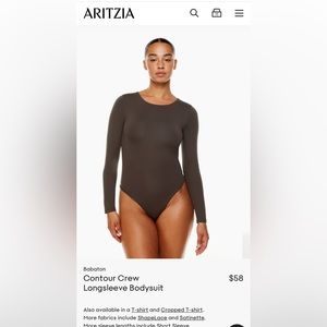 ARITZIA- Contout Crew Bodysuit